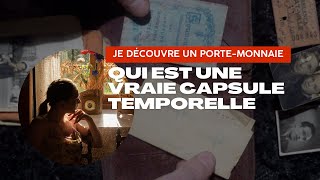 Je découvre lintérieur dun portemonnaie qui est une vraie capsule temporelle [upl. by Hnamik]