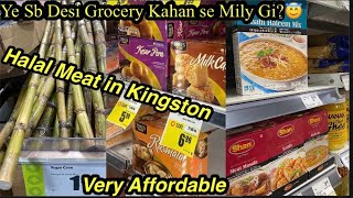 DESI GROCERY STORE in Canada Halal Meat in OntarioPakistani Family in Kingston Canada [upl. by Ecnatsnok]