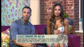 Rochelle amp Marvin Humes  This Morning Show Highlights part 1  8th August 2014 [upl. by Llehsem134]