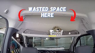 How to get MORE STORAGE in a Tiny Camper Van [upl. by Etnoed826]