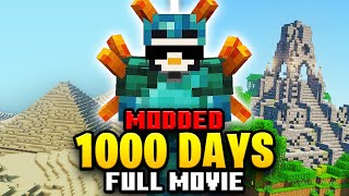 I Survived 1000 Days in MODDED Minecraft MOVIE [upl. by Maddy]