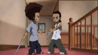 Boondocks Fight Riley vs Huey [upl. by Knowling]