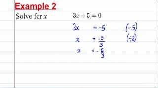 GCSE Maths Revision  Solving Linear Equations 1 [upl. by Echikson589]