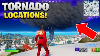 Where To Find Tornadoes in Fortnite Tornado and Lightning Weather Locations [upl. by Reinnej688]