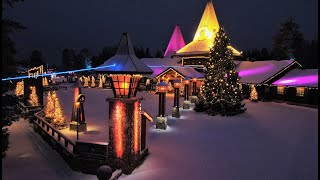 Village du Père Noël à Rovaniemi Laponie juste avant Noël Santa Claus Village Finlande Papa [upl. by Posner]