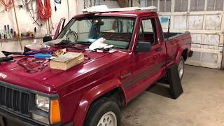 Jeep Comanche Rusted Out Floor Part 1 [upl. by Dearborn741]