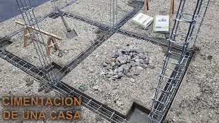 ¿COMO CONSTRUIR LOS CIMIENTOS DE UNA CASA EXPLICADO PASO A PASO  CONSTRUCCIÓN  ALBAÑILERIA [upl. by Small4]