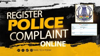 How To Register Online Police Complaint in Tamilnadu [upl. by Einahets]