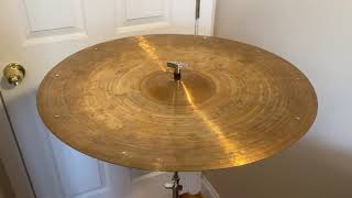 20quot Sabian B8 Ride transformed into an inverted China with 10 rivets [upl. by Buddy]