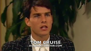 Tom CruiseOriginal Top Gun interview with Jimmy Carter1986 [upl. by Fawna]