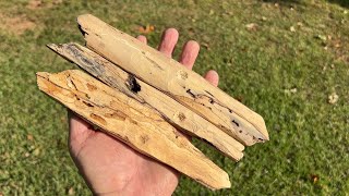 Make Hand Drill Fire Boards From Decayed Spalted Hardwoods [upl. by Skeie897]