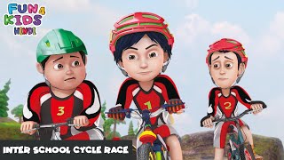 Inter School Cycle Race  शिवा  Shiva  Episode 5  Fun 4 Kids  Hindi  Funny Action Cartoon [upl. by Selda473]