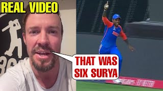 Watch AB Devilliers Shocking Statement about Suryakumar Yadavs Controversial Catch in Final [upl. by Levey]