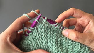 Are you tired of stockinette stitch How to knit this denser and insulated knitting pattern [upl. by Ienttirb]