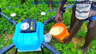 10 litres agriculture spraying drone at low cost [upl. by Aikim]