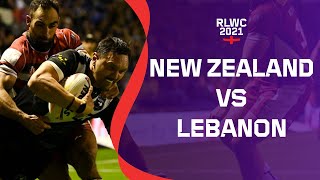 New Zealand play Lebanon in World Cup group stage  RLWC2021 Cazoo Match Highlights [upl. by Filipe]