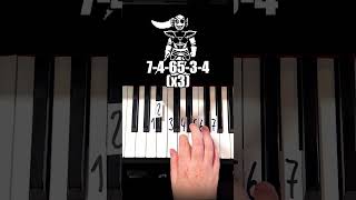 Spear of Justice Undertale Piano Tutorial shorts [upl. by Nueoht]