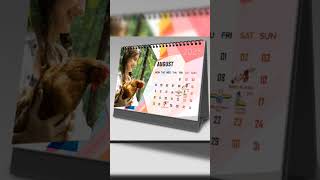 How to create desk calendar stand  full videos Link in Description shorts viralvideo photoshop [upl. by Aikar328]