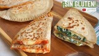 CRESCIONI ROMAGNOLI SIN GLUTEN las piadinas rellenas sin gluten ¡DELICIOSOS [upl. by Aiem687]