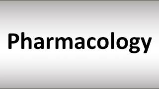 How to Pronounce Pharmacology [upl. by Introc184]