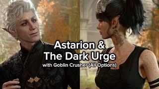 Astarion amp The Dark Urge vs Goblin Crusher  All Options  Kiss Bite amp Lick The Foot darkurge [upl. by Airdnaed]