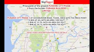 Thane  Puranik City Phase II by Puranik Builders at Ghodbunder Road  MapFlagged [upl. by Alix]