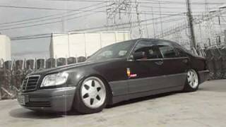 BENZ W140 with AirREX digital air suspension system [upl. by Atinele]