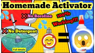 Homemade Slime activator  ❌No Detergent ❌No Boroline  100 Working😱  DlY Slime Activator Part2 [upl. by Horner207]