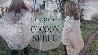 Crochet Cocoon Shrug CardiganSizes S5XL [upl. by Atteyek291]