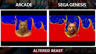 Sega Genesis vs Arcade  Altered Beast [upl. by Tilney957]