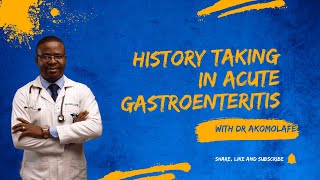 Historytaking in acute gastroenteritis [upl. by Hubble]