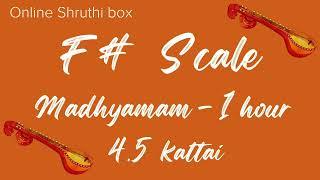 Tanpura  F Madhyamam or 45 Scale Madhyamam  1 Hour [upl. by Ezri]