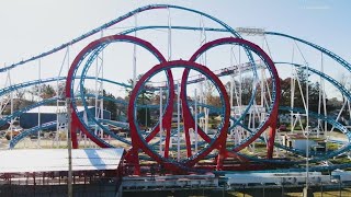 Indiana Beach to debut new quotAll American Triple Loopquot roller coaster [upl. by Asseral567]