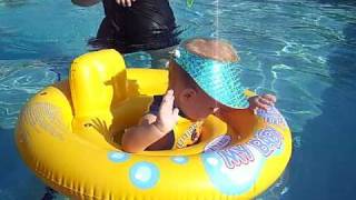 Cooper Swimming In His quotMy Baby Floatquot For The First Time  8 Months [upl. by Abbey215]