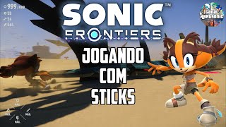 Sonic Frontiers Mod  Jogando com Sticks [upl. by Yddub]