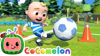 Soccer Song Football Song  CoComelon Nursery Rhymes amp Kids Songs [upl. by Aoniak]