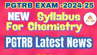 Pgtrb latest news  New syllabus details [upl. by Anneuq89]