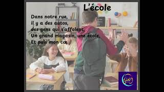 Poème Lécole 4ème année primaire [upl. by Oehsen]