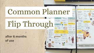 Sterling Ink Common Planner  Flip Through After 6 Months of Use  January  June [upl. by Okiram]