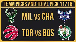 NBA Picks Today 11162024 NBA Picks and Predictions NBA Bets Today [upl. by Kerri]