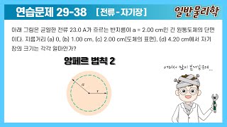 일반물리학 2 앙페르 법칙 2 일반물리학Halliday 11판 솔루션 solution  2938 [upl. by Lepine989]