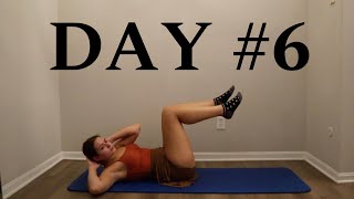 Day 6 Beginner Pilates 30 Day Workout Challenge At Home No Equipment [upl. by Kakalina]