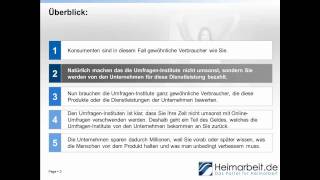 Heimarbeitde  Geld verdienen mit OnlineUmfragen [upl. by Ping762]