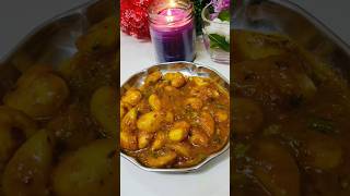 Shingara ki Sabji  Water chestnut Recipe shorts shortvideo [upl. by Bannister113]