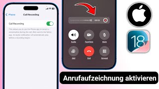 So aktivieren Sie die Anrufaufzeichnung auf dem iPhone iOS 18  Problem „Anrufaufzeichnung fehlt“ [upl. by Enajharas]