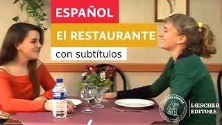 Español  El restaurante con subtítulos [upl. by Nylanej]