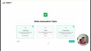 Sembly AI  Wrike Automation Tutorial [upl. by Enirehtahc]