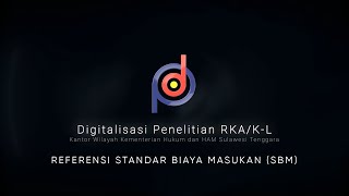 dpark 08 Referensi Standar Biaya Masukan SBM [upl. by Kinom]