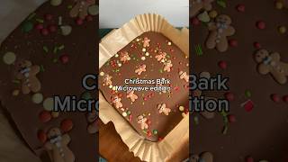 Microwave Christmas Tree Bark 🎄✨ xmas food [upl. by Neraj]