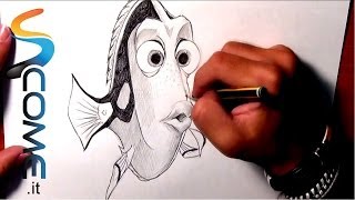 Disegna Dory del film Alla ricerca di Nemo [upl. by Geddes]